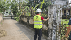 hình ảnh đo đạc kích thước ngôi nhà