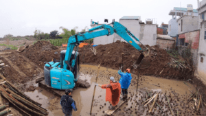 phương pháp đóng cọc tre móng nhà