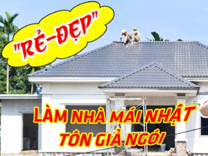 Phương án lắp kèo thép tôn giả ngói nhà mái Nhật
