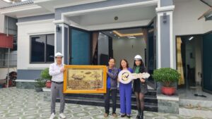 bàn giao nhà cho Kh tại Quỳnh Phụ, Thái Bình