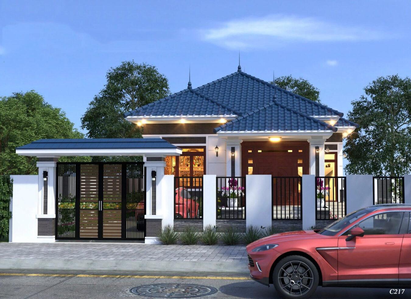 Phối cảnh toàn diện ngôi nhà