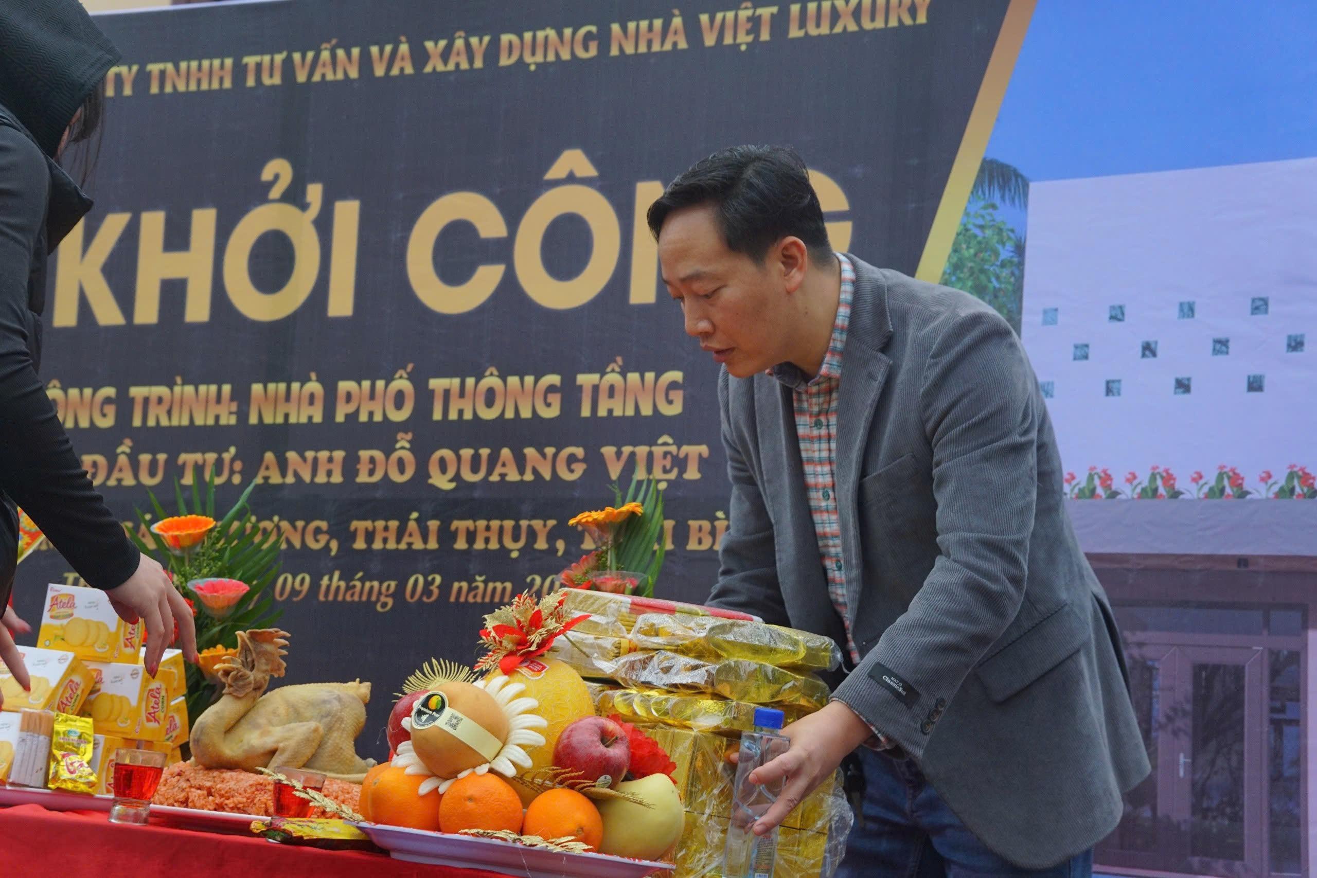 Động Thổ Nhà Phố 2 Tầng Tại Thái Thụy